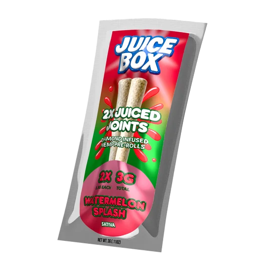 Juice Joints | 2x 1.5G Diamond Infused Hemp Pre Rolls | Watermelon Splash