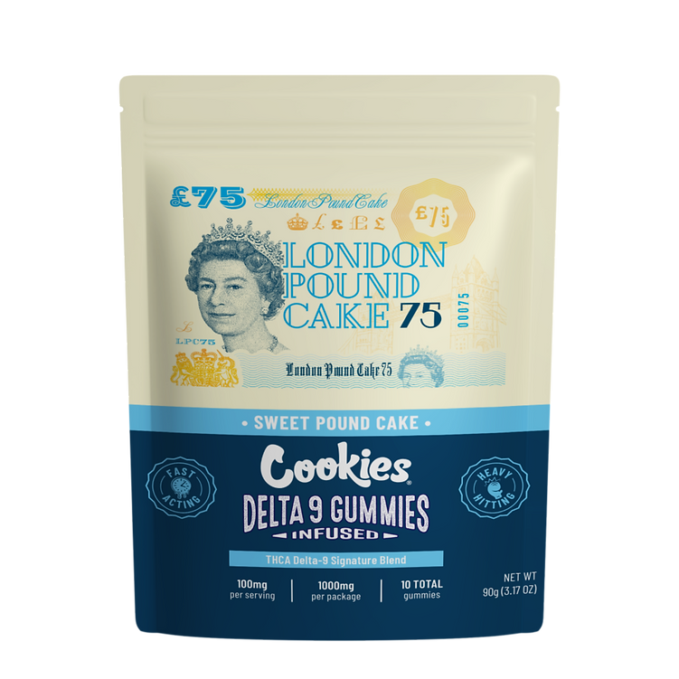 Cookies THCA Delta 9 Signature Blend Gummies 1000MG - London Pound Cake 75