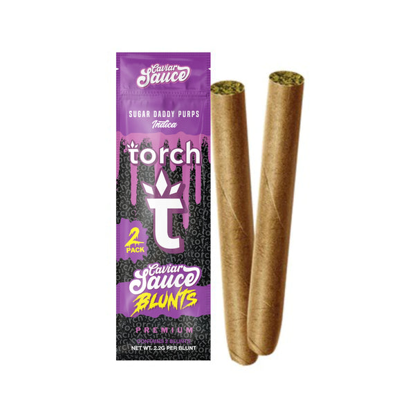 Blunts Caviar Sauce Sugar Daddy Purps Indica Torch THC-A Infused Pre Rolls 4.4g 2 Count