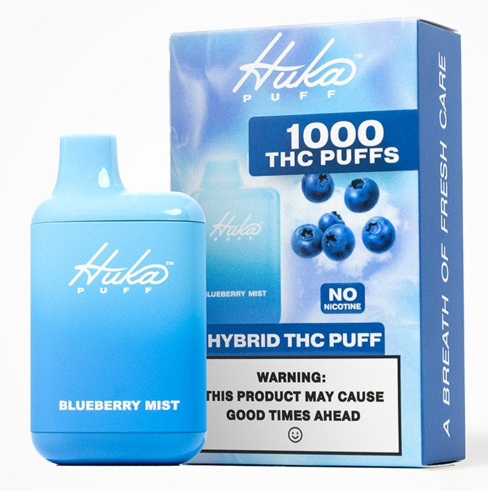 Hukapuff CBD Puff Disposable Vape - THC Puff - Blueberry Mist - 1000 Puffs