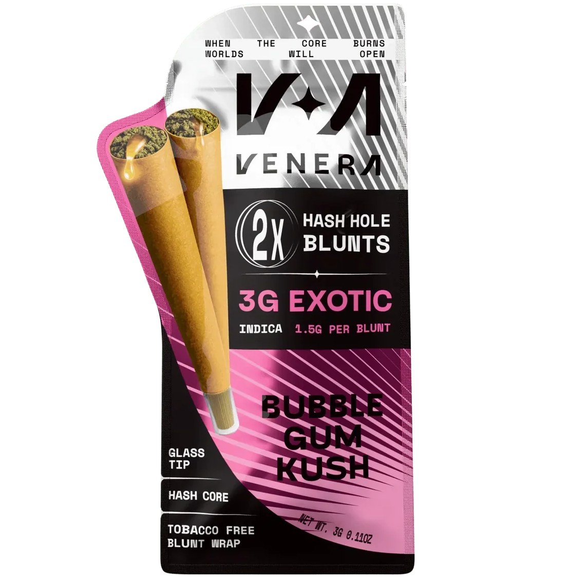 VENERA 3G Hashhole X 2 - Bubble Gum Kush - Indica