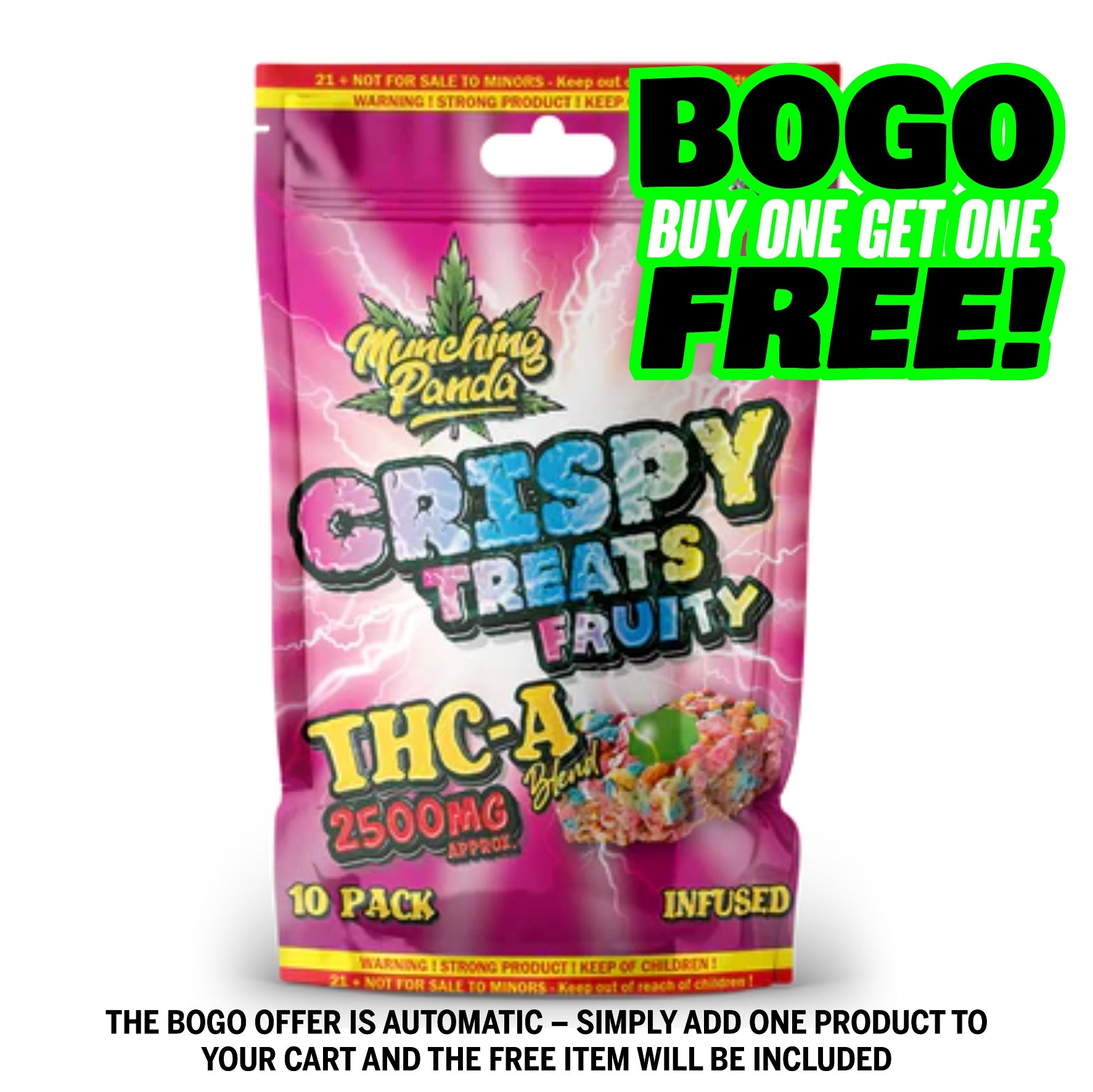Crispy Treats Fruity 2500mg THC-A Blend