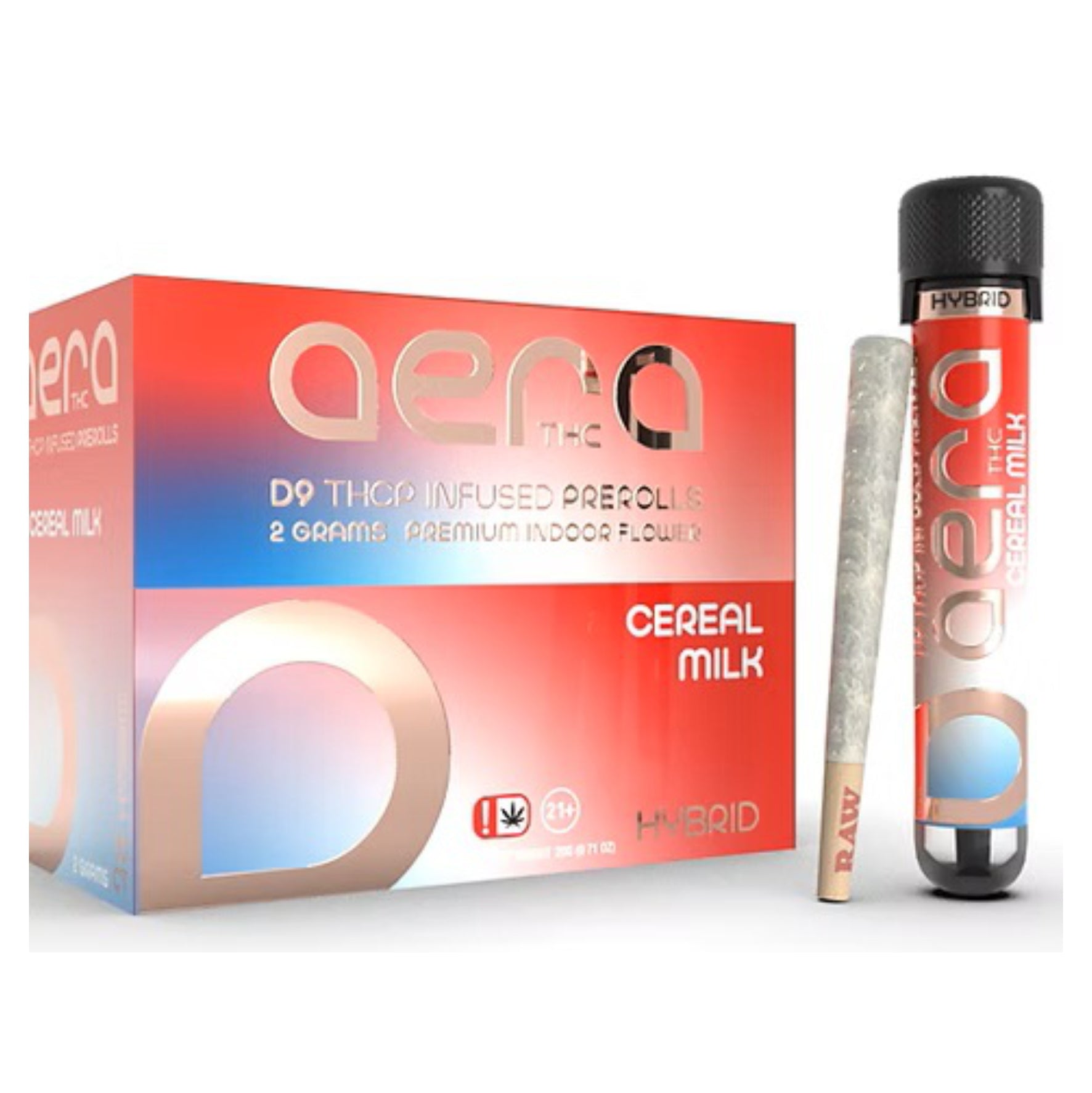 Aera D9 THCP Infused Preroll – Cereal Milk (Hybrid) | 2g Premium Indoor Flower