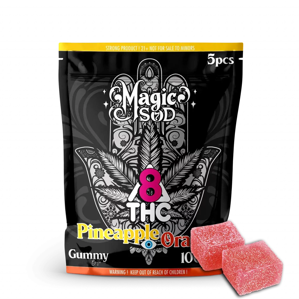 MAGICSOD Pineapple Orange Gummies Delta 8 THC 1000mg