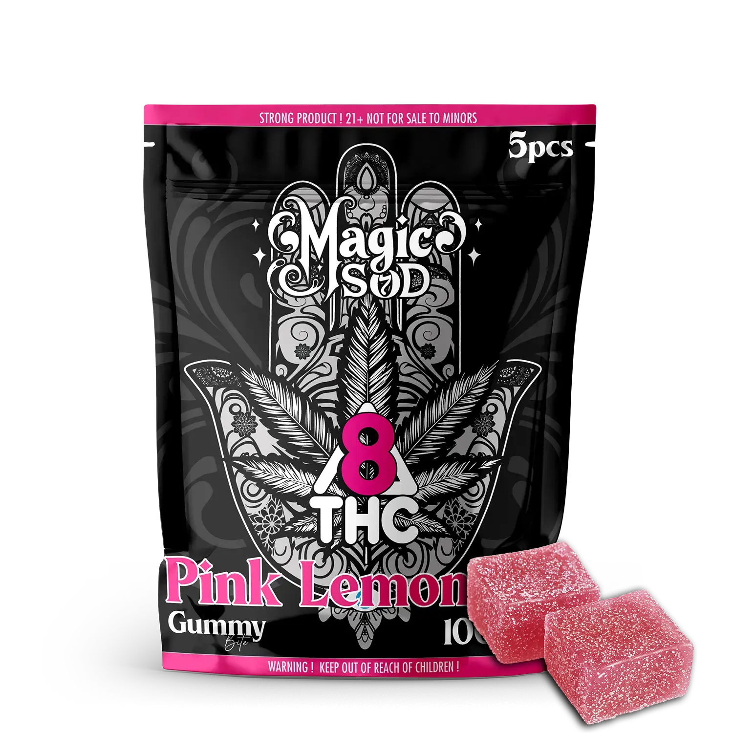 MAGICSOD D8 THC Pink Lemonade Gummies (5pcs)
