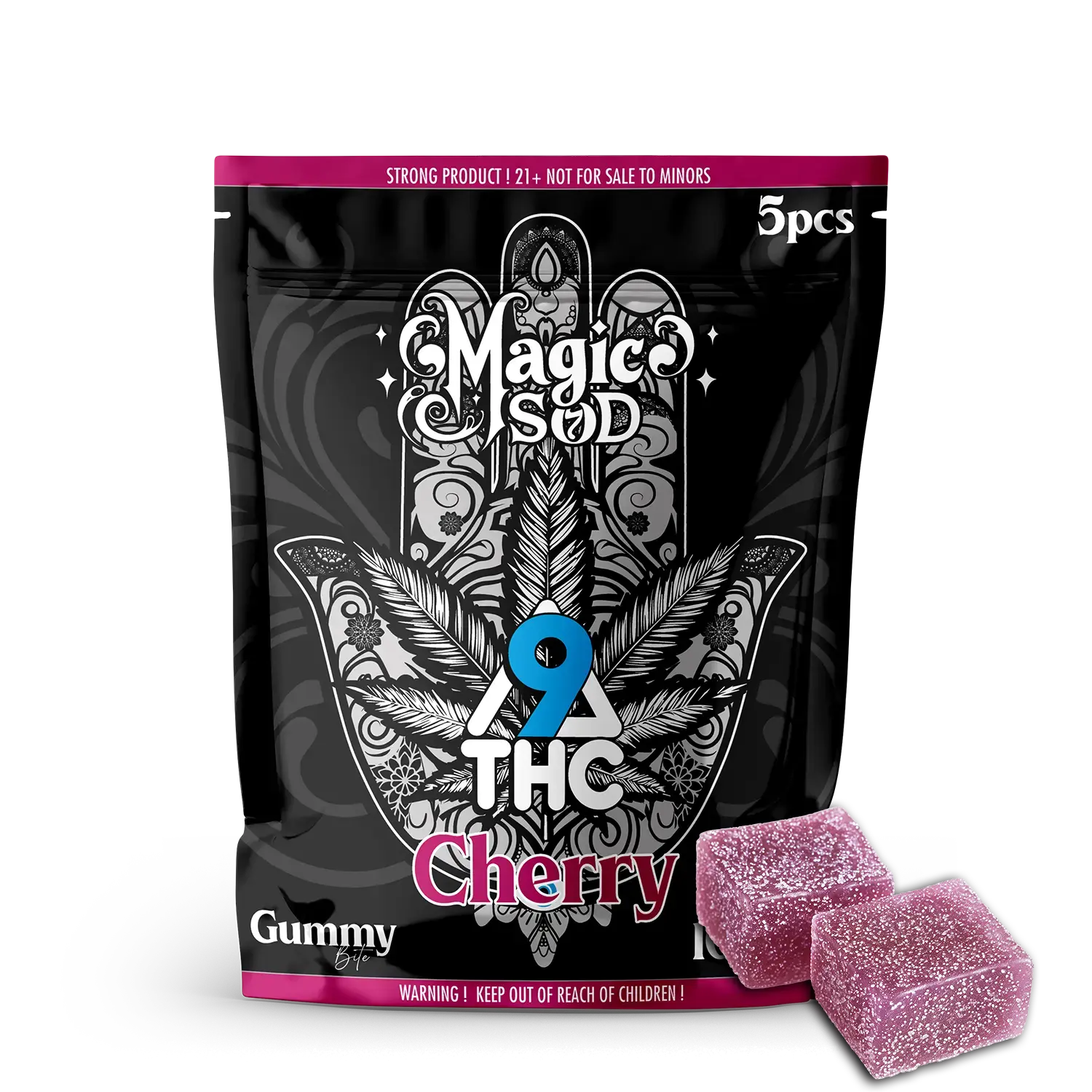 MAGICSOD D9 THC Cherry Gummies (5pcs)