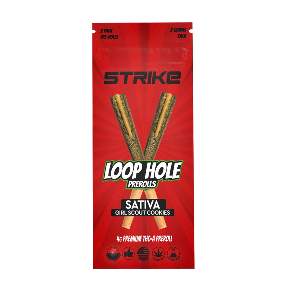 STRIKE LOOP HOLE 2 PACK 4G PREMIUM THCA PREROLL