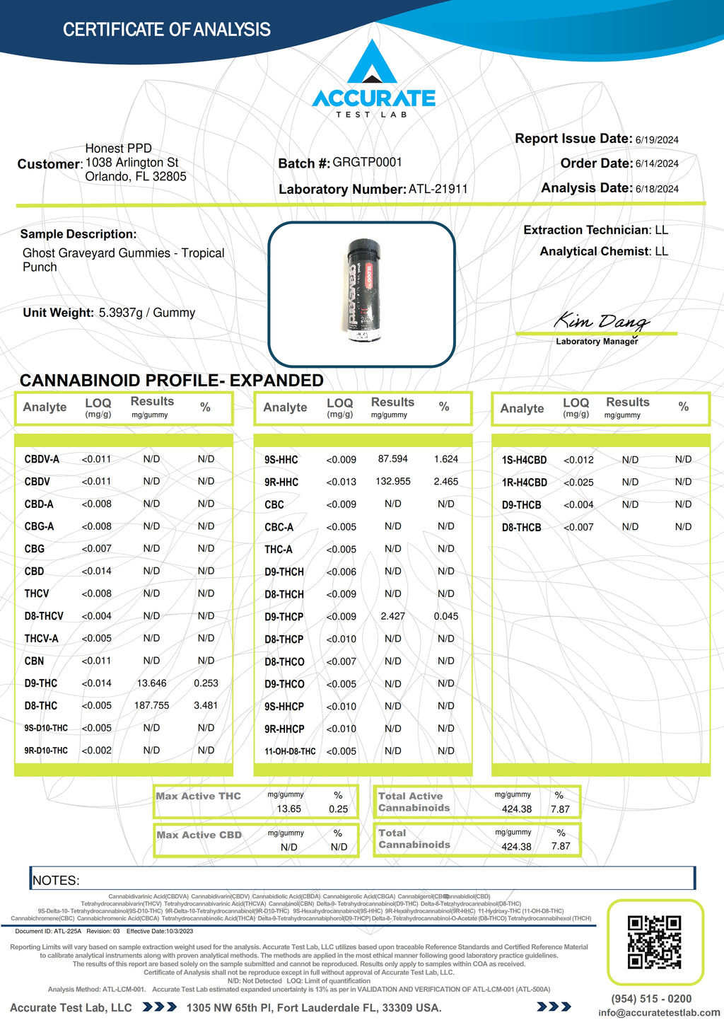 Tropical Punch Graveyard Blend Gummies 15,000mg - Image 4