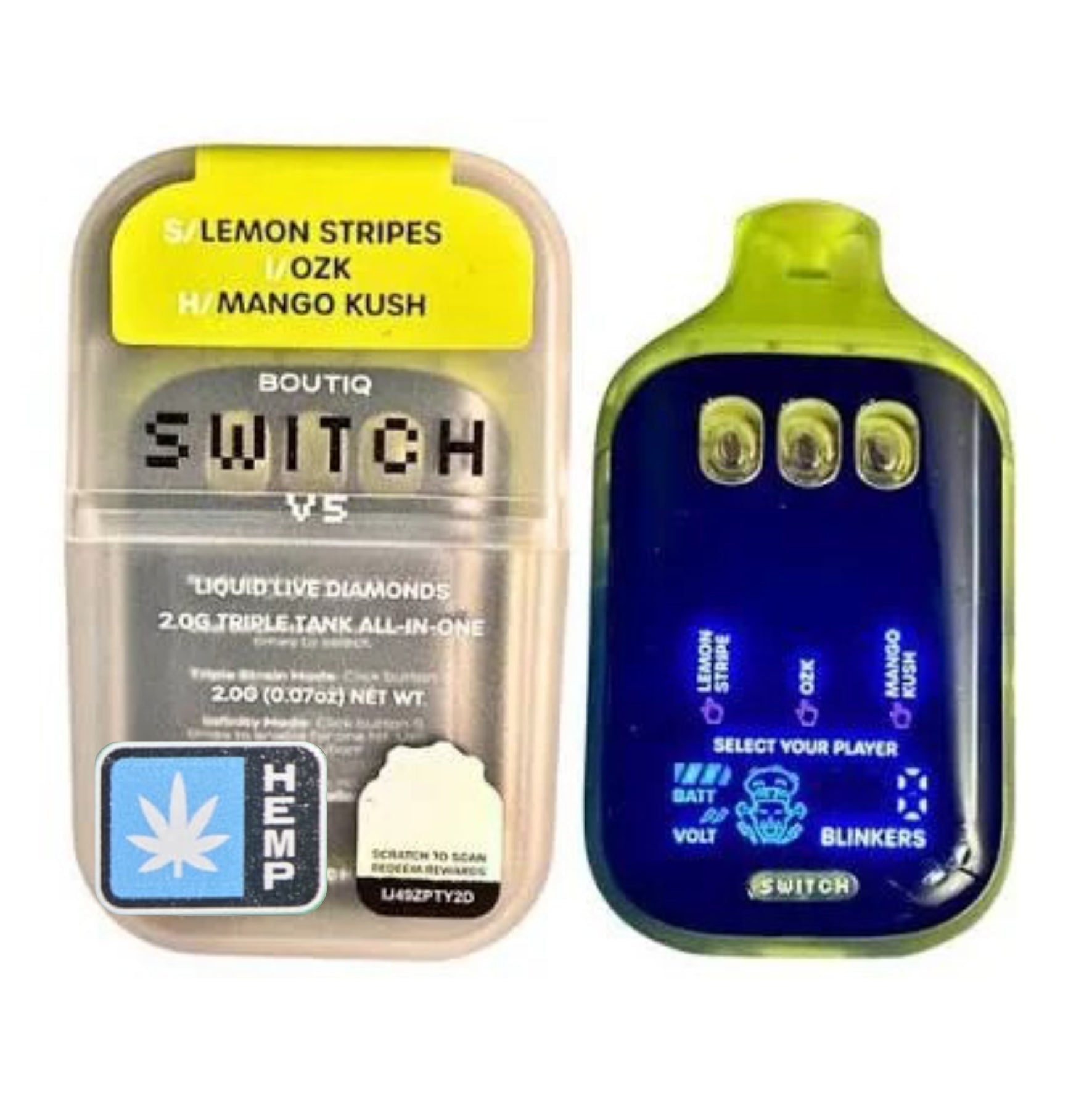 Boutiq SWITCH V5 THCA Disposable | 2G Triple Tank All in One