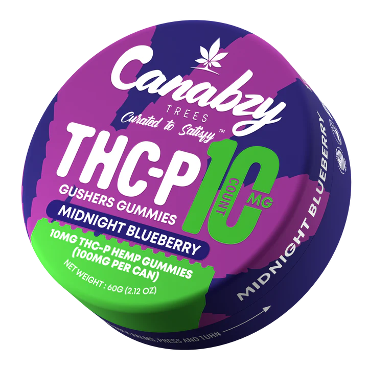 Canabzy THC-P Gushers Gummies 10ct - Midnight Blueberry