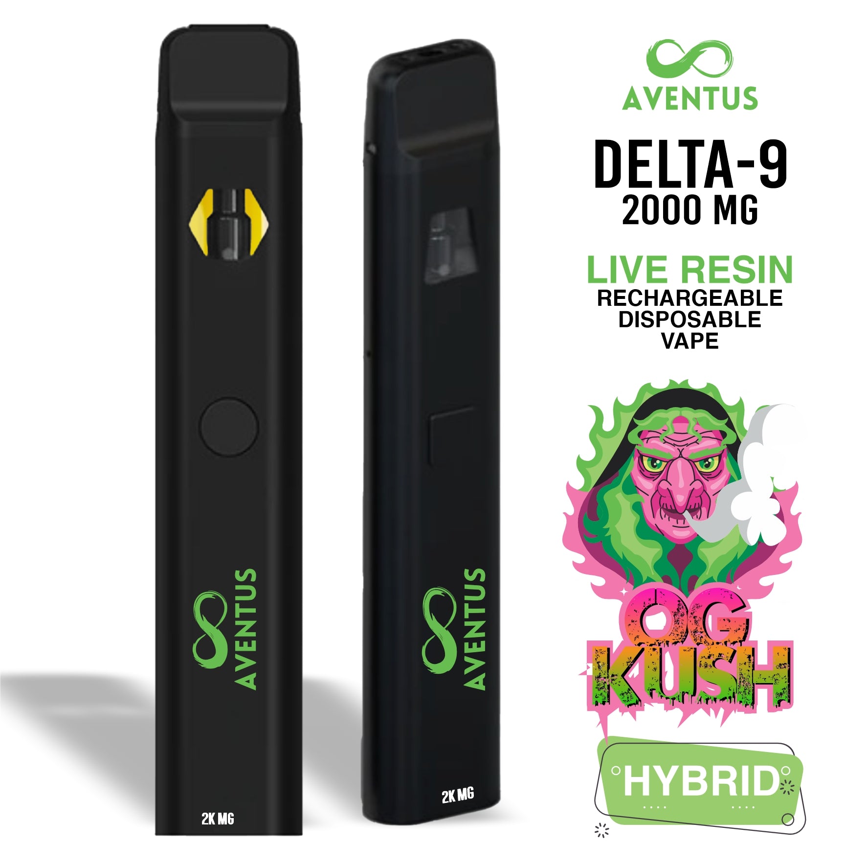 Disposable Vape 2G Delta 9 OG Kush Hybrid