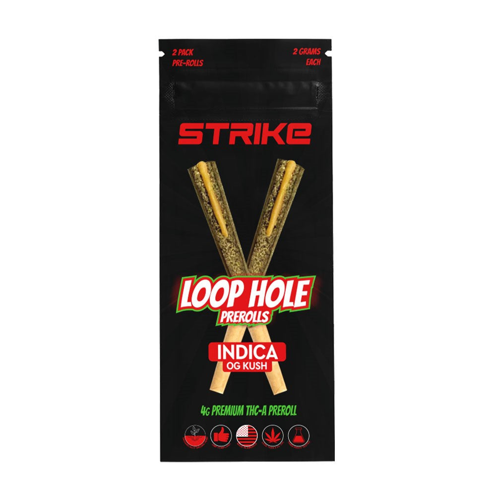 STRIKE LOOP HOLE 2 PACK 4G PREMIUM THCA PREROLL