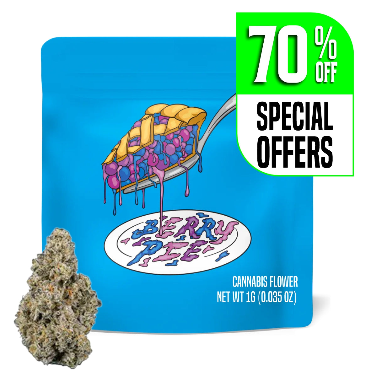 1g THC-A COOKIES BERRY PIE FLOWER SATIVA