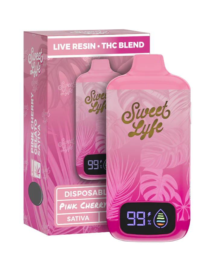 7.5ML Disposable - Live Resin • THC Blend - Pink Cherry Gelato - Sativa