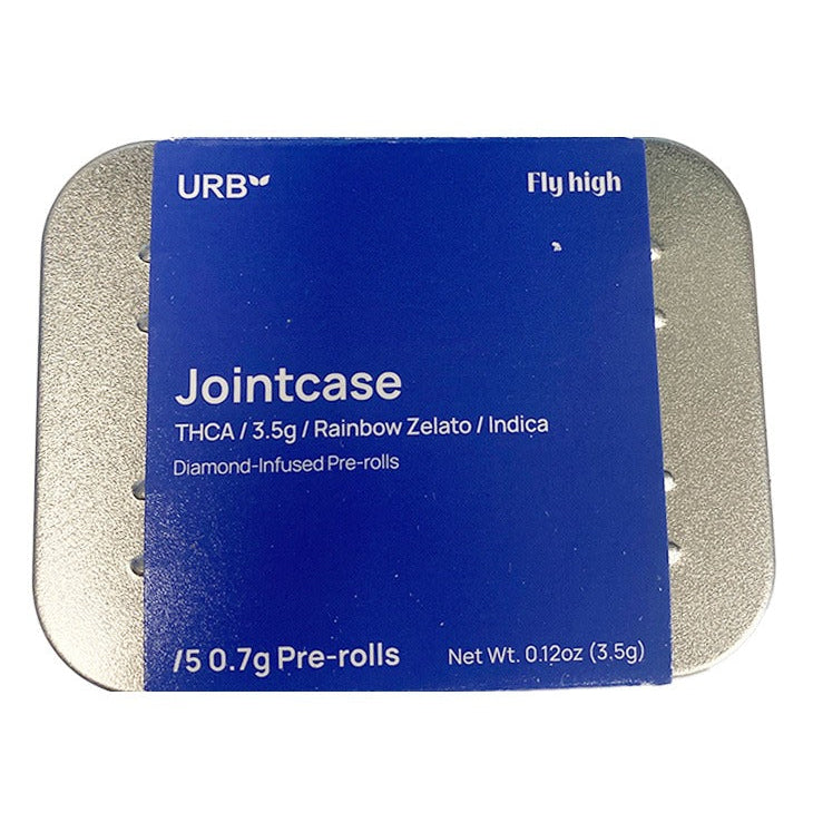 URB Jointcase with THCA Diamond-Infused Exotic Flower | 5ct, 3.5 g Rainbow Zelato - Indica