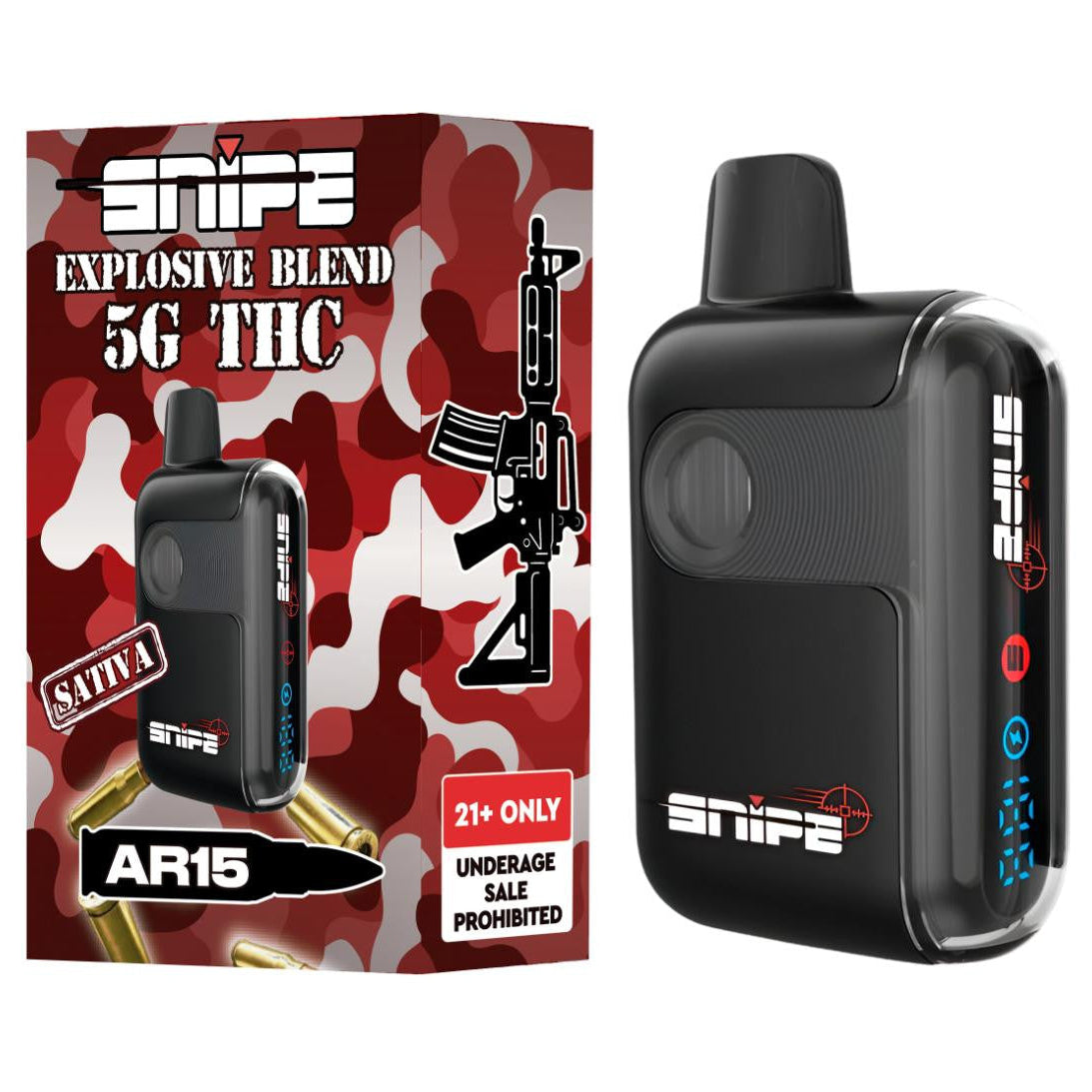 Snipe THCP Explosive Blend Disposable 5G - AR15 (Sativa)