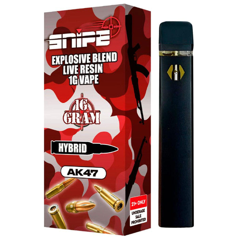 Snipe THCP Live Resin Disposable 1G - AK47 - Hybrid Snipe THCP Live Resin Disposable 1G - AK47 - Hybrid