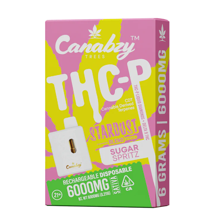 Canabzy Stardust Blend THC-P Disposable 6gm - Sugar Spritz Sativa