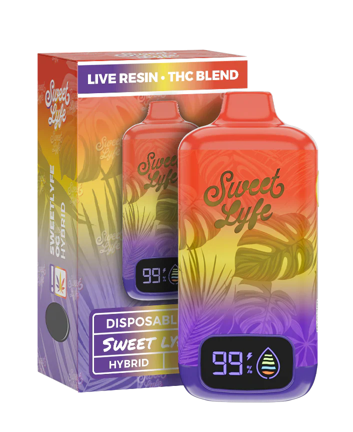 7.5ML Disposable - Live Resin THC Blend - SweetLyfe OG - Hybrid 7.5ML Disposable - Live Resin THC Blend - SweetLyfe OG - Hybrid