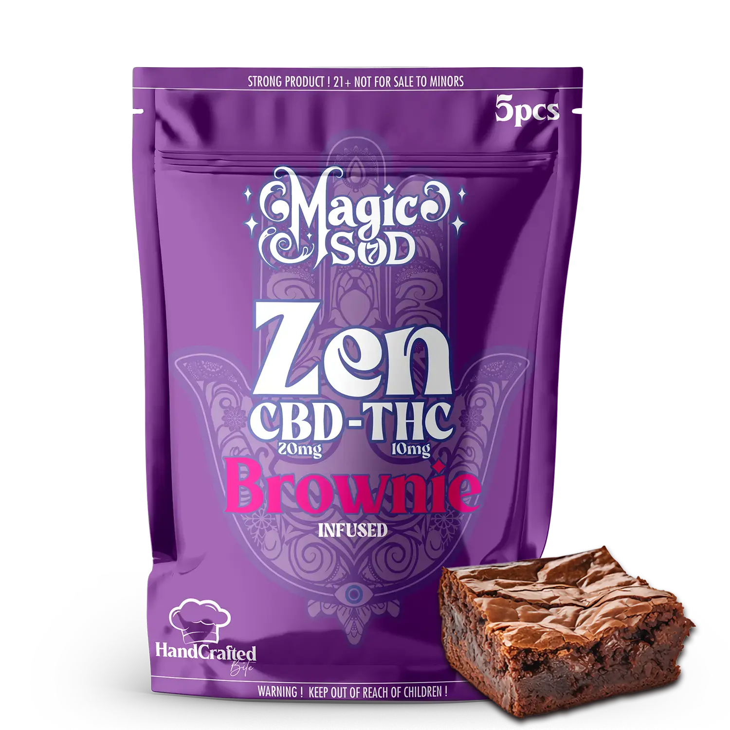 MAGICSOD ZEN CBD-THC BROWNIE 150MG