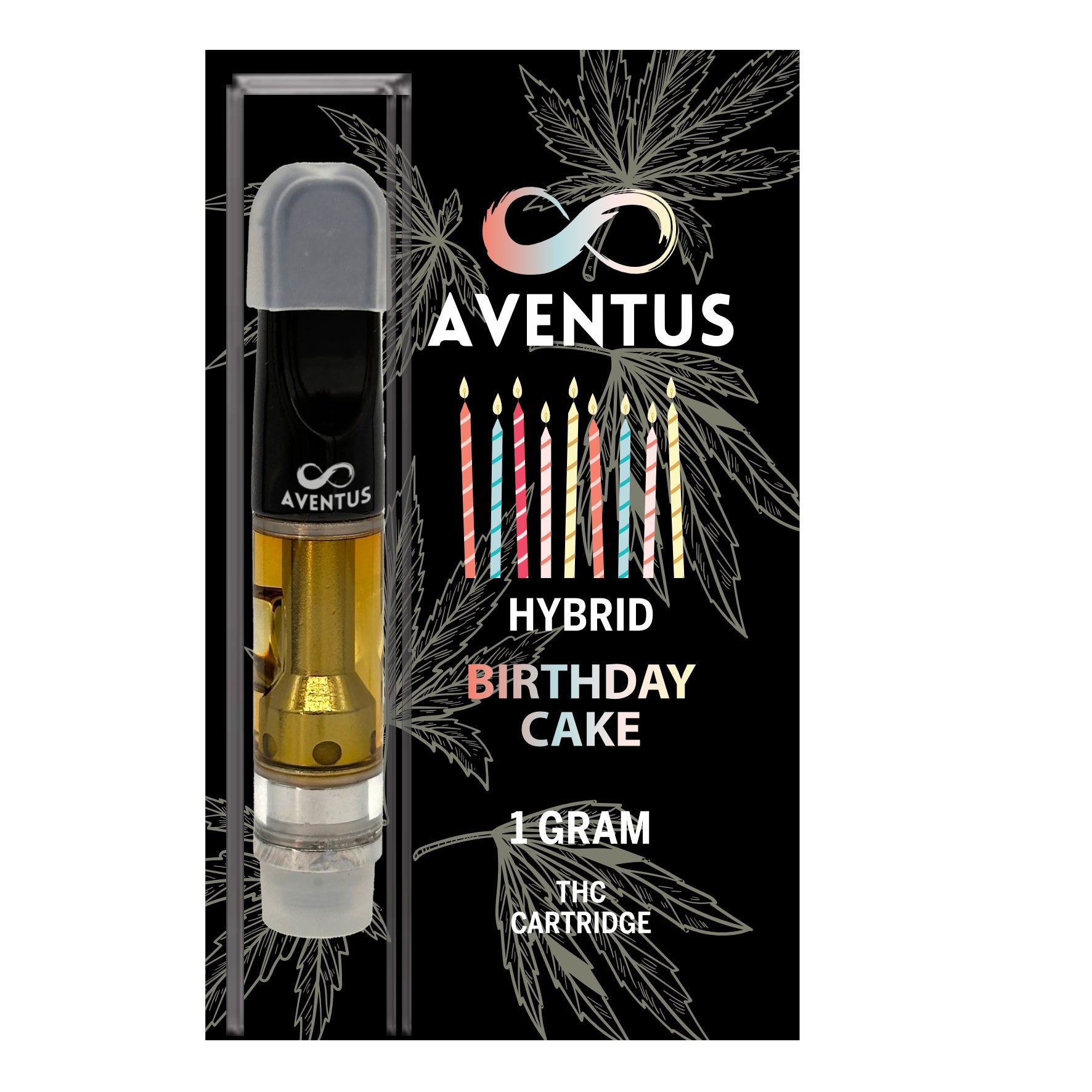 THC BIRTHDAY CAKE Full Spectrum 510 Thread Vape Cartridge 1000mg 1 gram