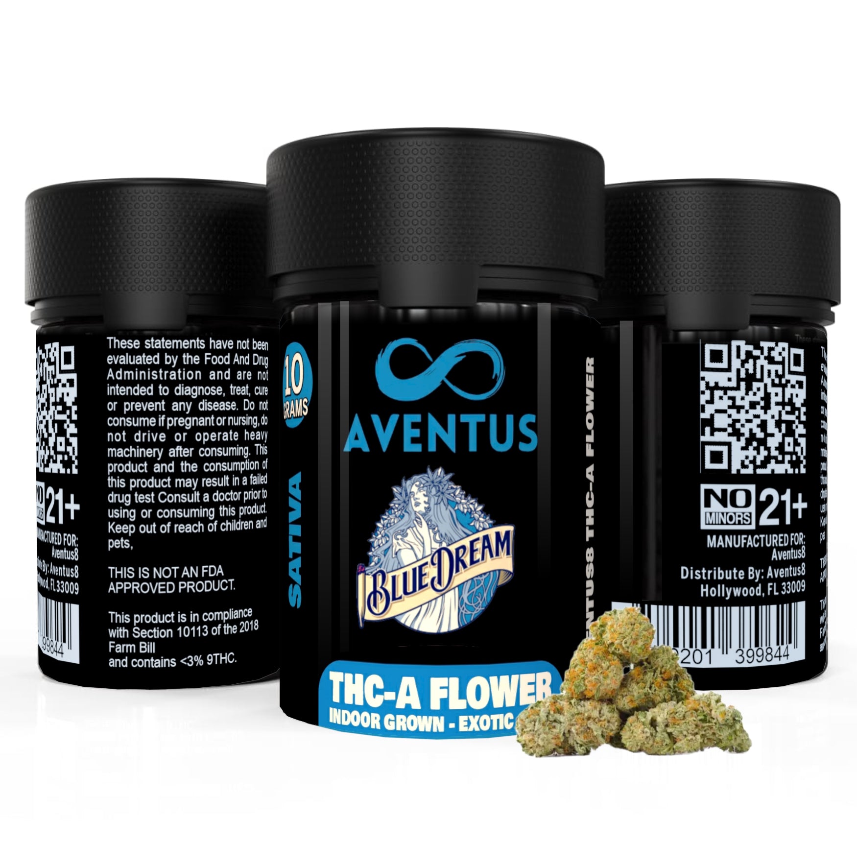 AVENTUS8 THC-A Flower Blue Dream 10g