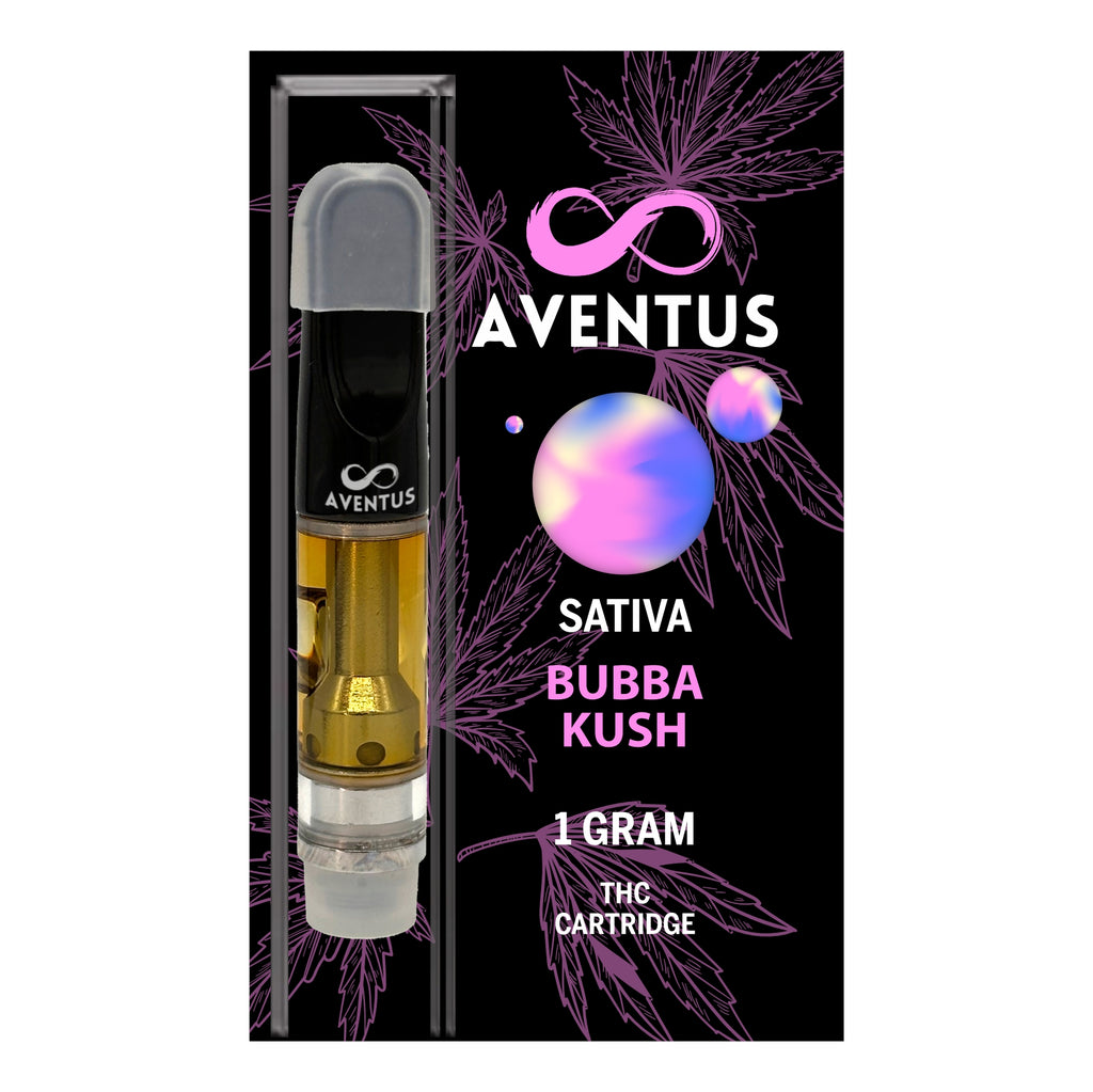 THC BUBBA KUSH Full Spectrum 510 Thread Vape Cartridge 1000mg 1