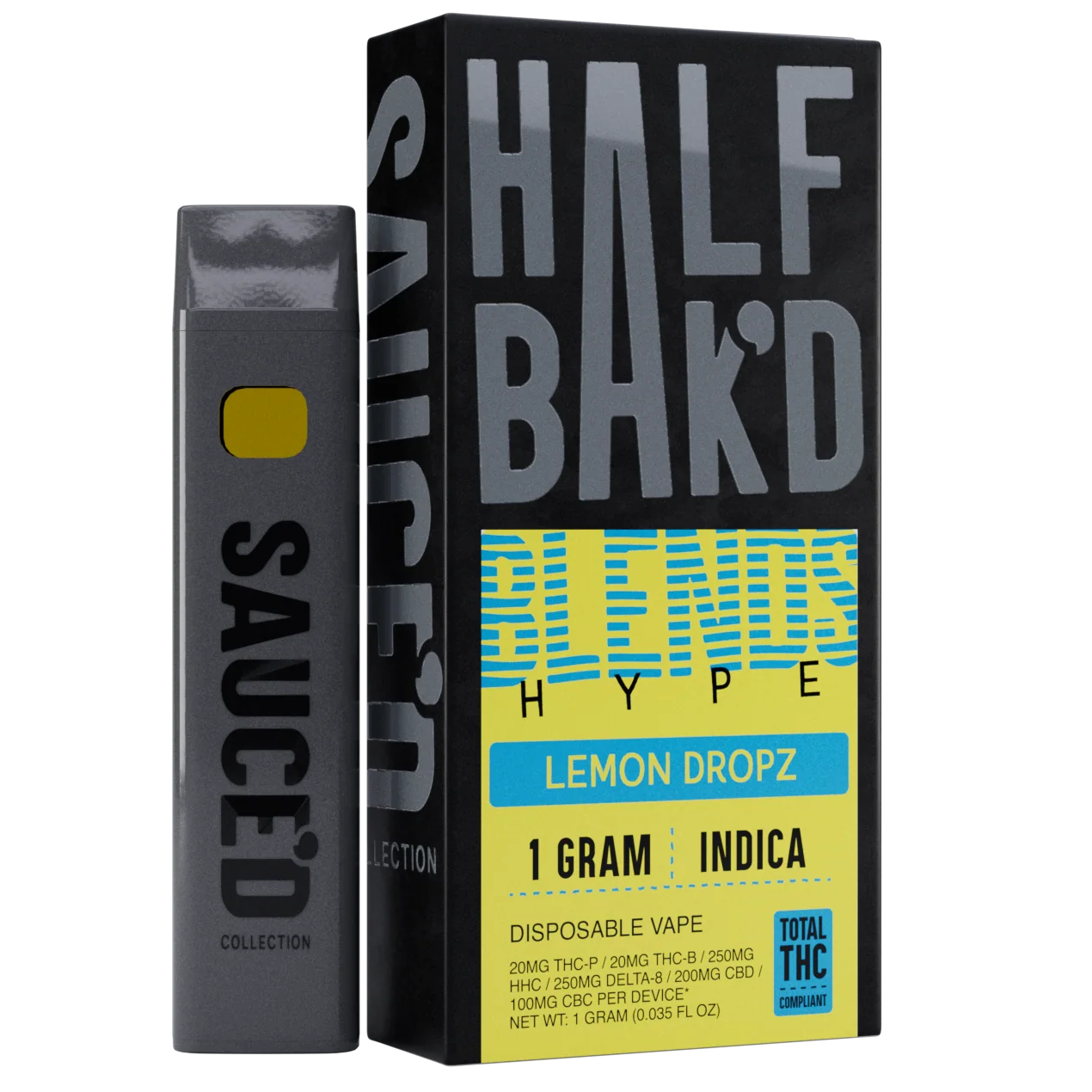 HALFBAK’D BLENDS HYPE – Lemon Dropz (Indica)