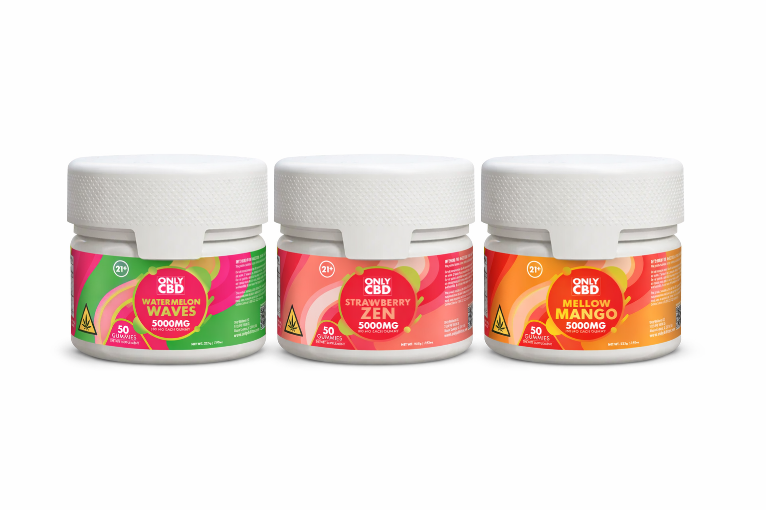 Only CBD Gummies Jar 5000MG