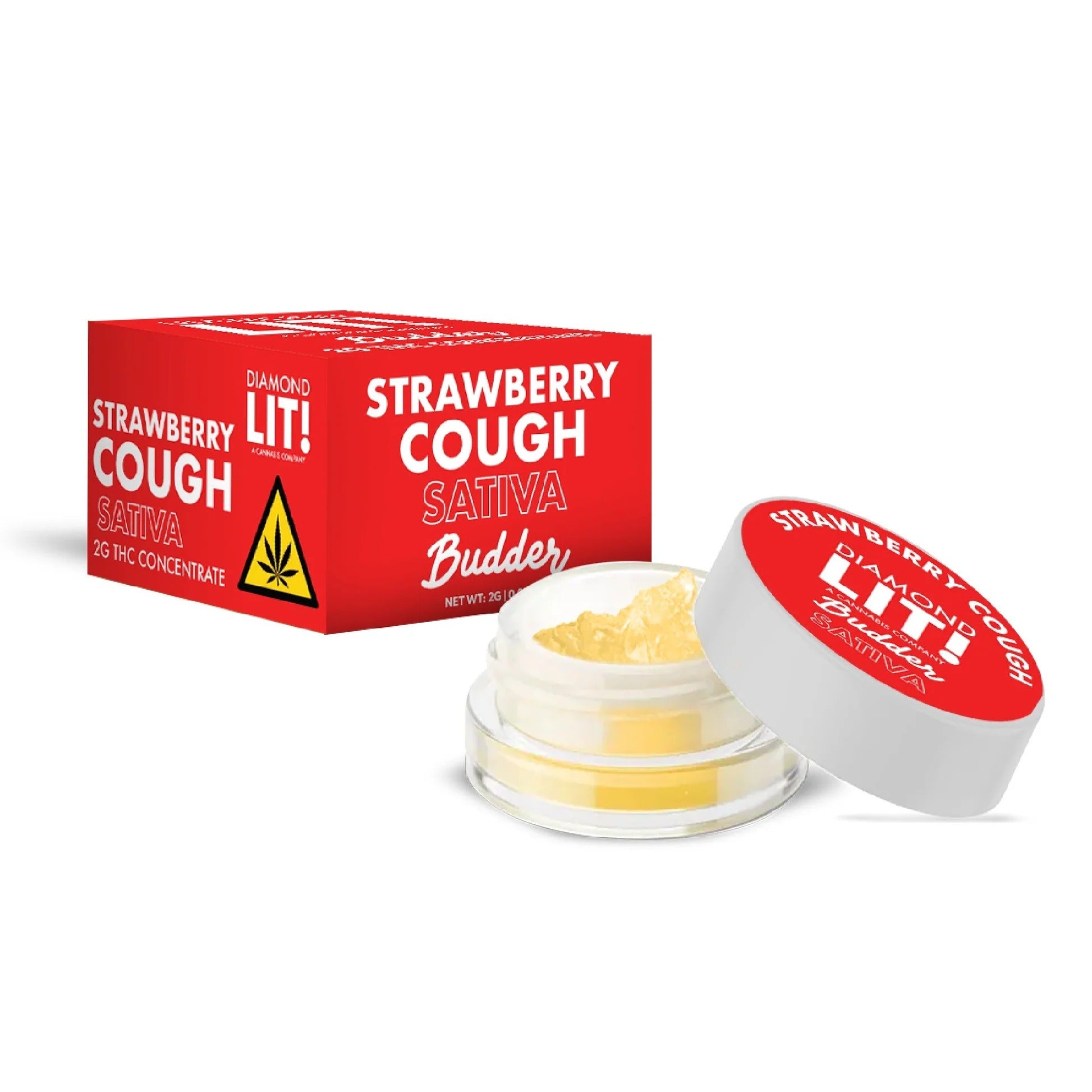 Lit! THC Budder Dabs - 2g Strawberry Cough Sativa