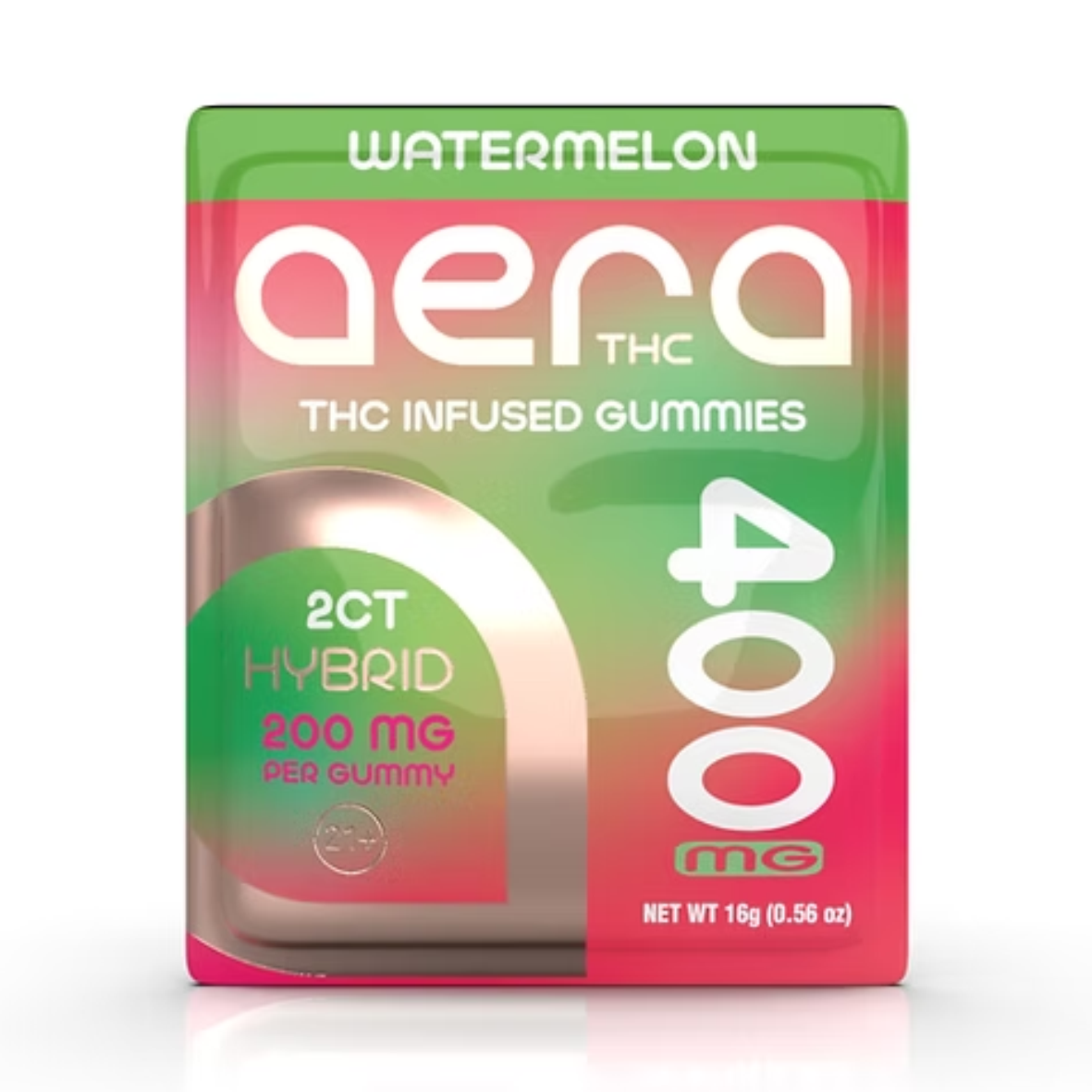 Aera THC Infused Gummies – Watermelon 400 mg (Hybrid)