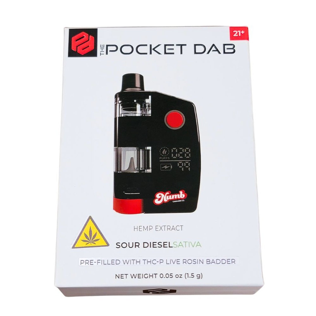 Numb The Pocket Dab 1.5g THC-P Live Rosin - Sour Diesel (Sativa)