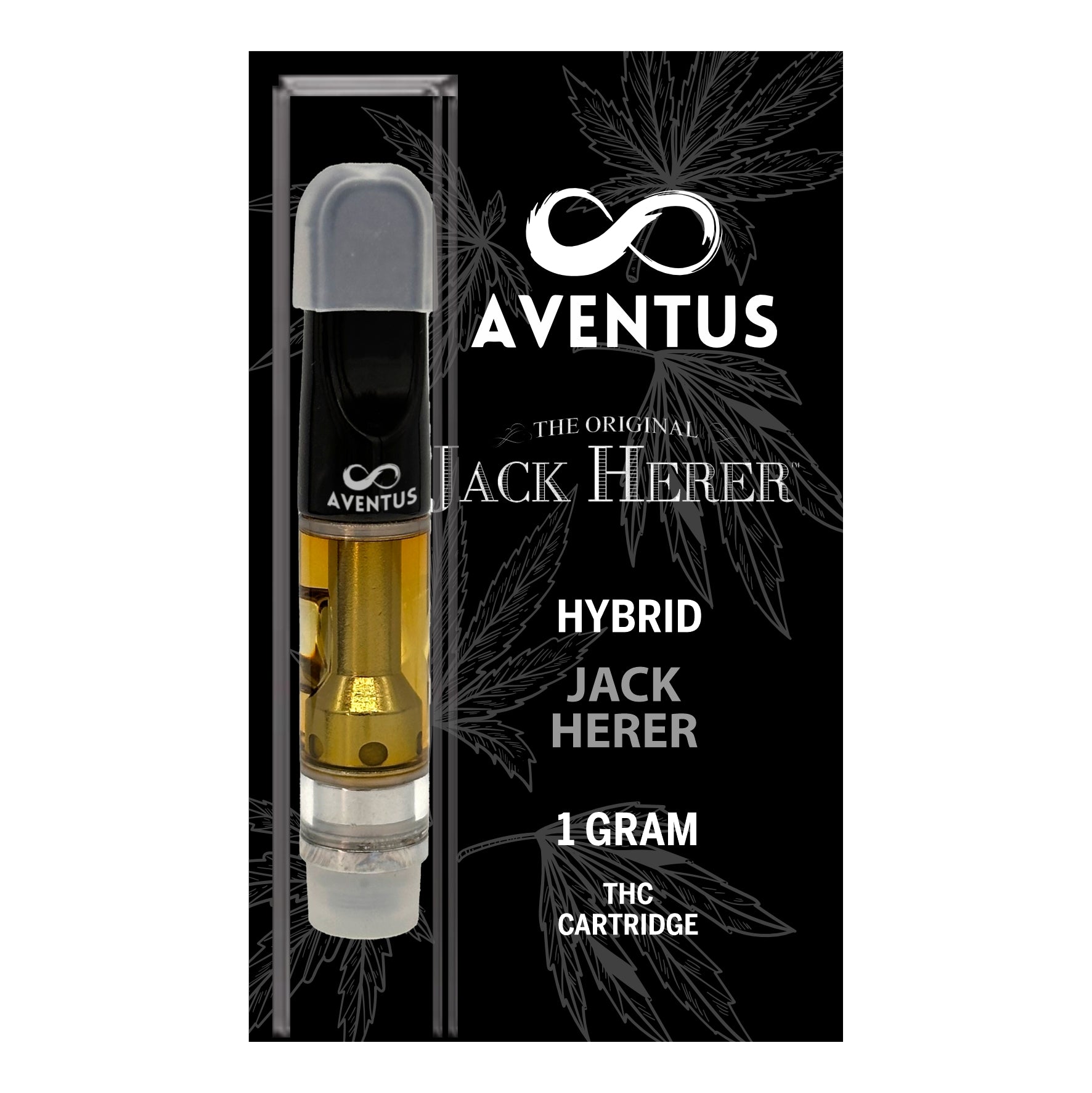 THC JACK HERER RESERVE HYBRID Full Spectrum 510 Thread Vape Cartridge 1000mg 1 gram