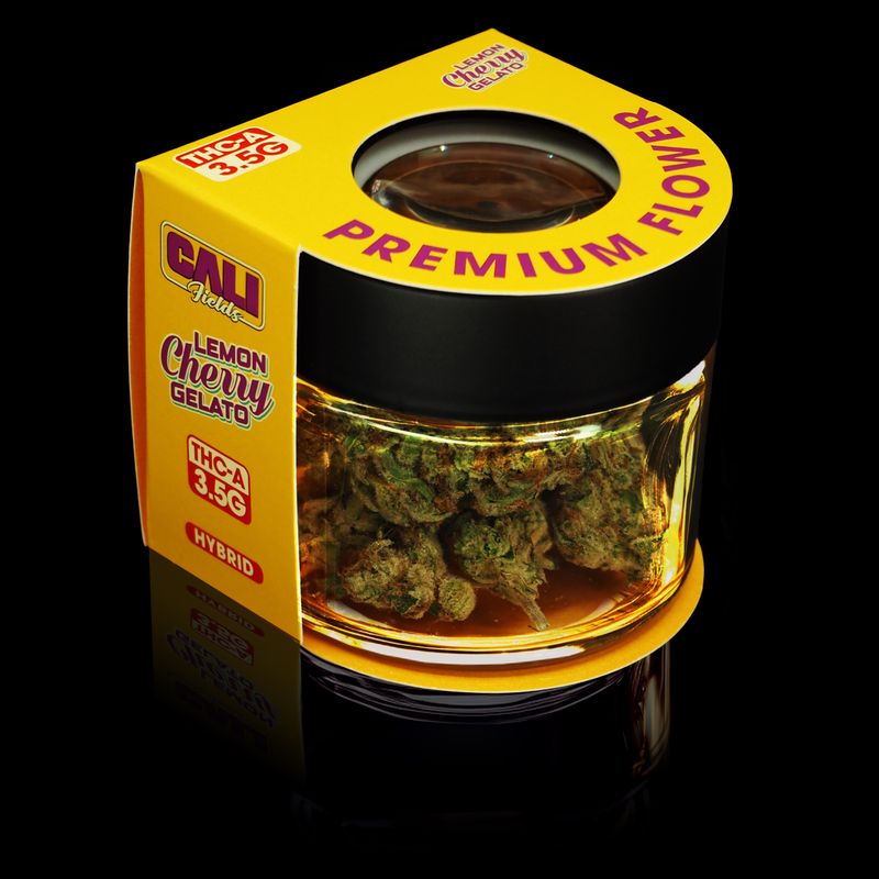Cali Fields THCA Premium Flower 3.5G - Lemon Cherry Gelato Hybrid - Image 3