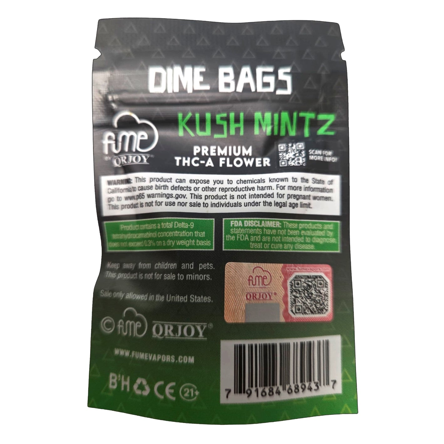 Fume Kush Mintz – 1g Premium THCA Hybrid Flower