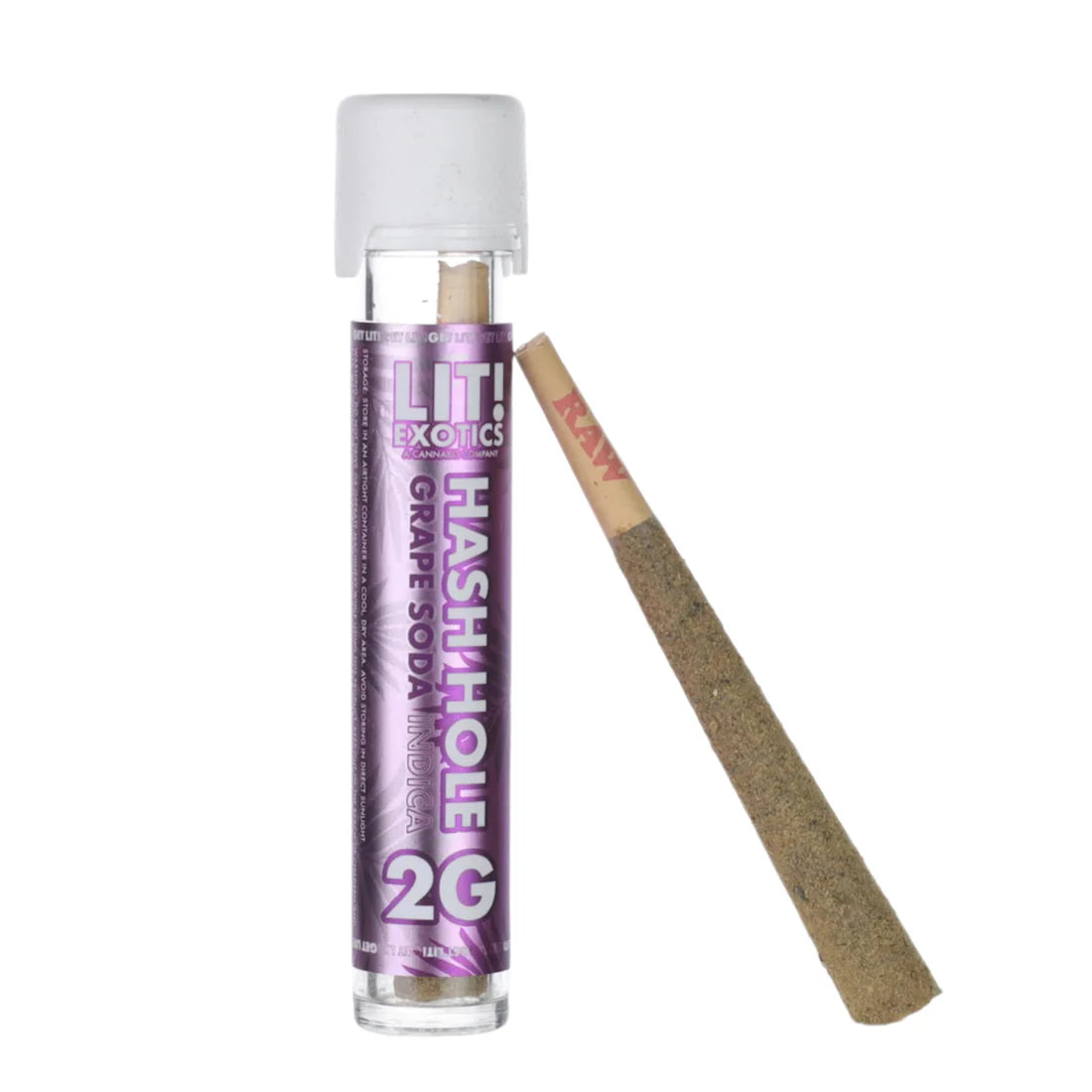 Lit! THC-A Hash Hole Pre-Roll - 2g Grape Soda