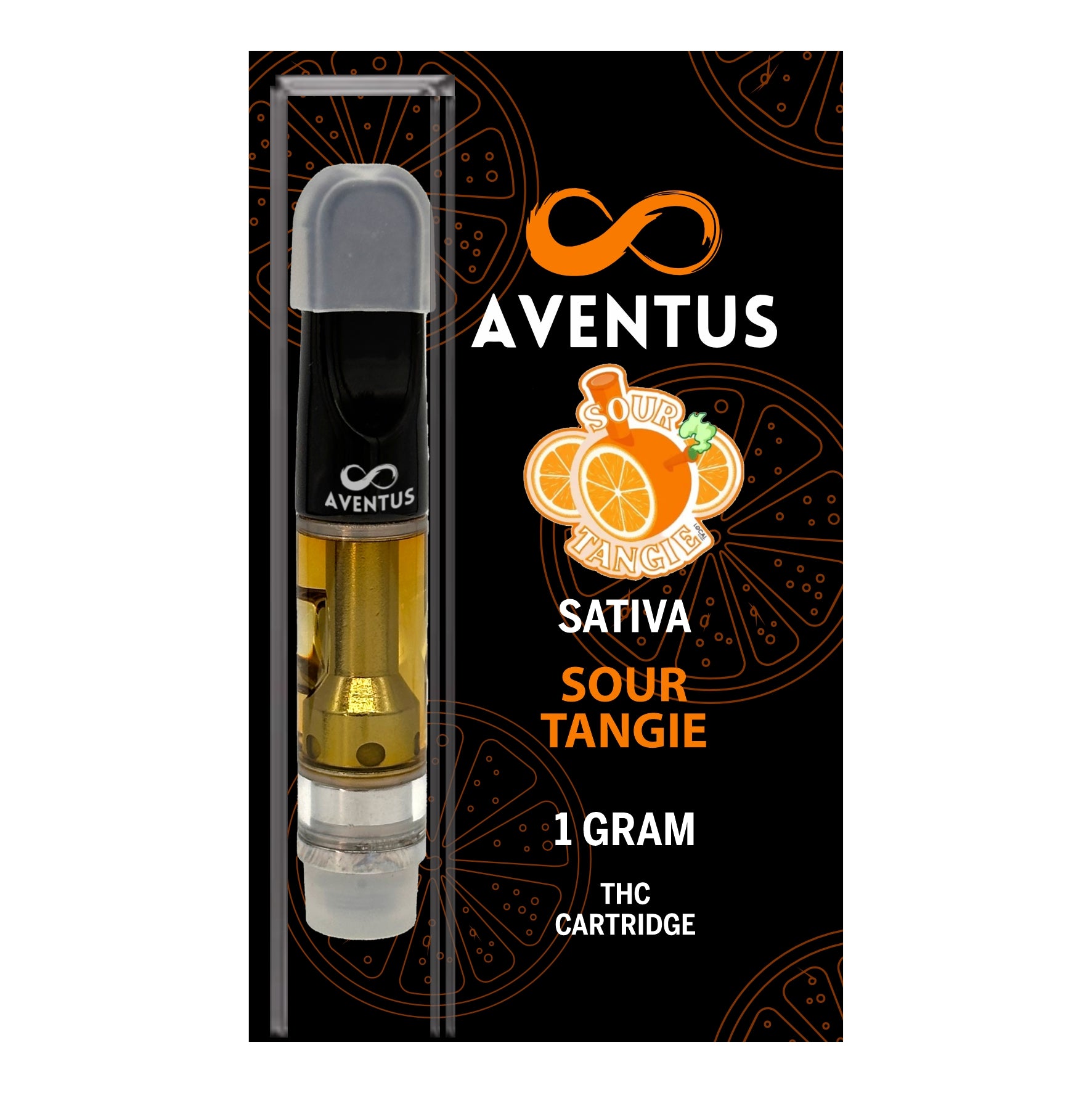 THC SOUR TANGIE ORANGE Full Spectrum 510 Thread Vape Cartridge 1000mg 1 gram