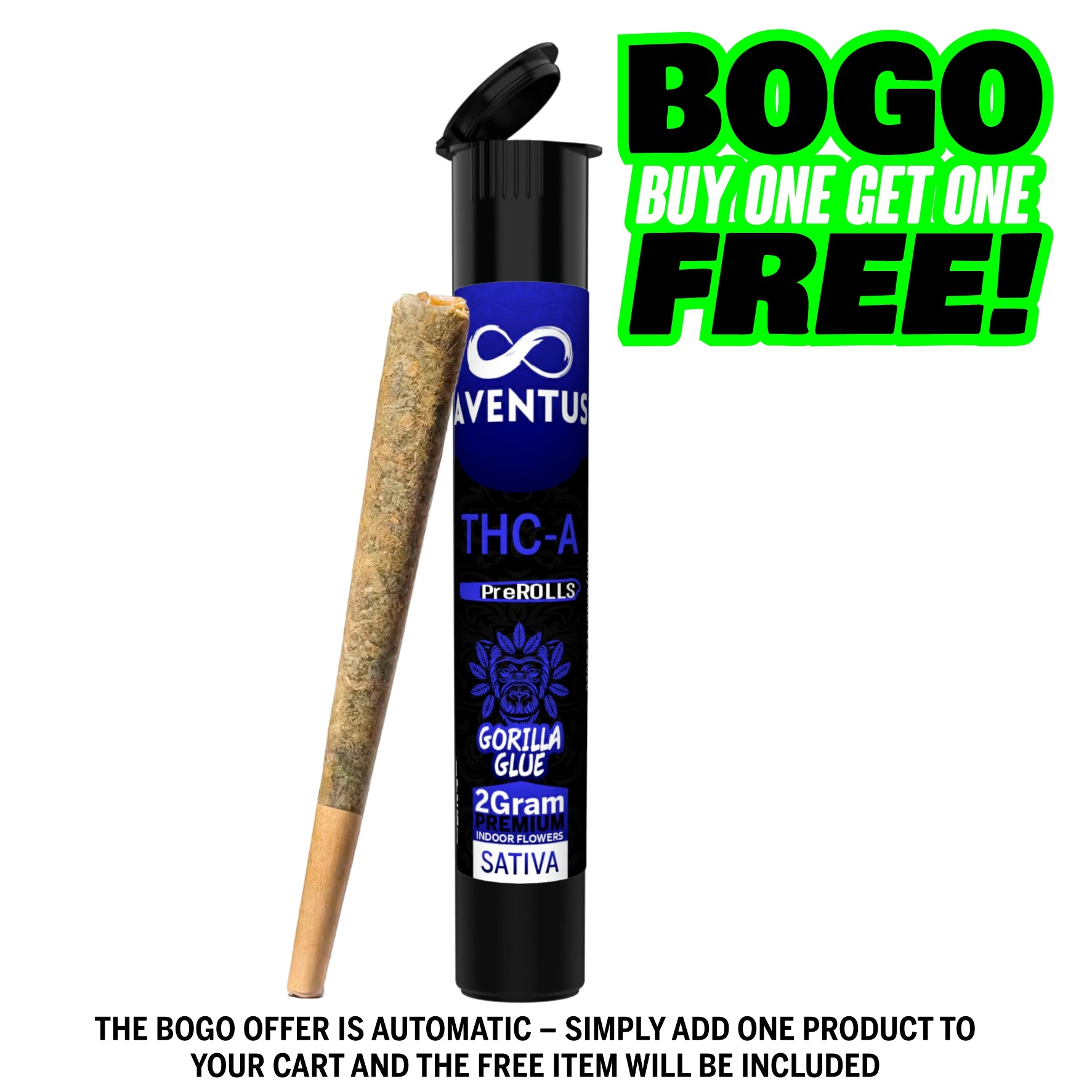 THC-A 2 Gram Pre-Roll GORILLA GLUE