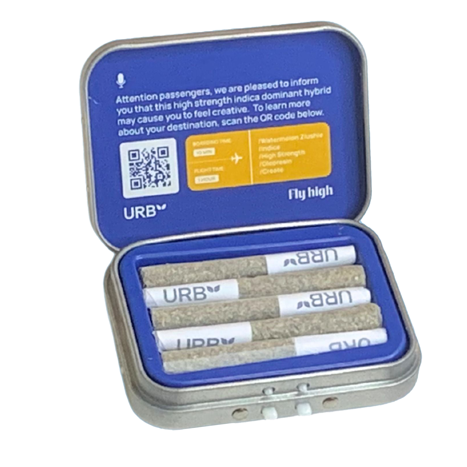 URB Jointcase with THCA Diamond-Infused Exotic Flower | 5ct, 3.5 g Pink Rozay - Indica