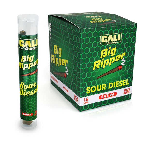 Cali Fields Big Ripper THCA Blunt Pre-Rolls 1.5G,Sour Diesel Sativa