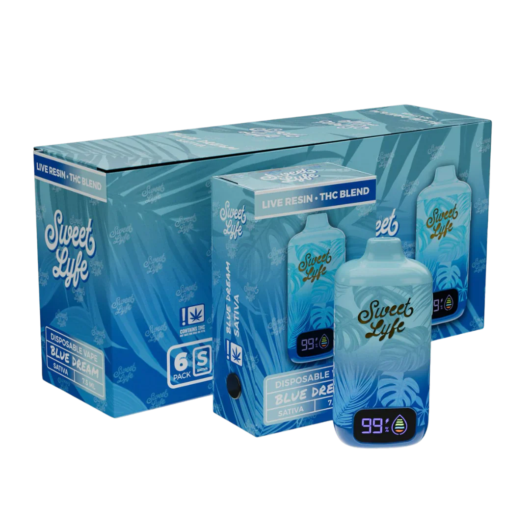 7.5ML Disposable - Live Resin • THC Blend - Blue Dream - Sativa