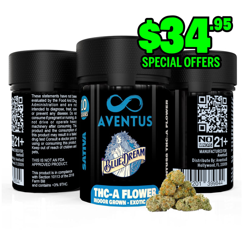 AVENTUS8 THC-A Flower Blue Dream 10g