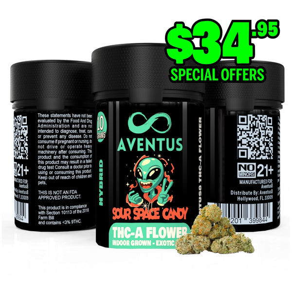 AVENTUS8 THC-A Flower Sour Space Candy 10G