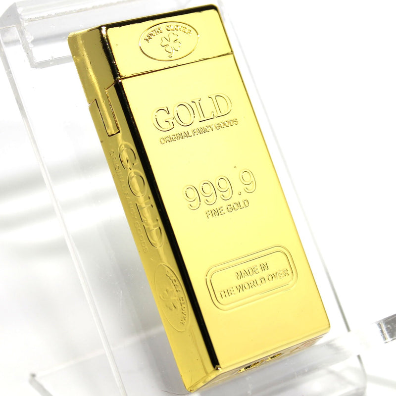 Gold Bar Single Flame Refillable Butane Torch Lighter