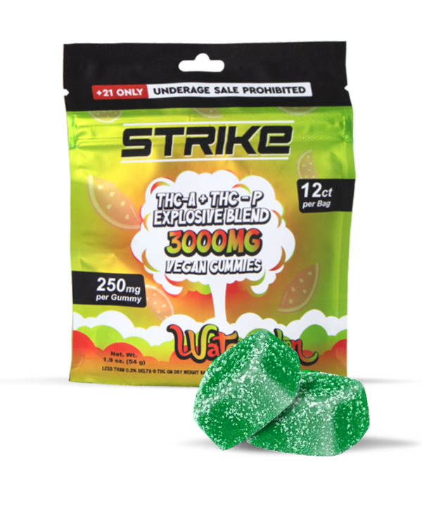 VEGAN GUMMIES  THC-A + THC-P EXPLOSIVE BLEND WATERMELON