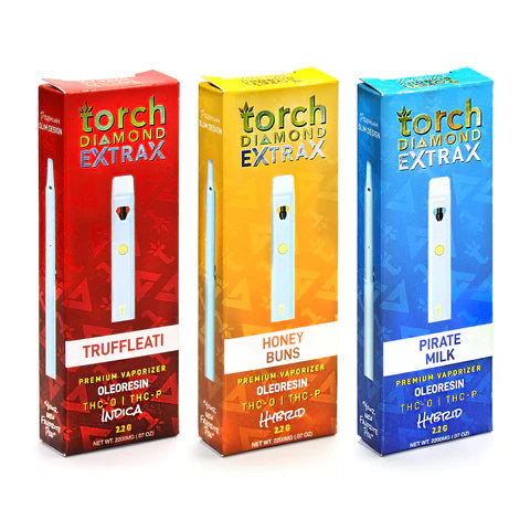 Torch Diamond Extrax THC-O + THCP Disposable (2.2g) Honey Buns - Hybrid