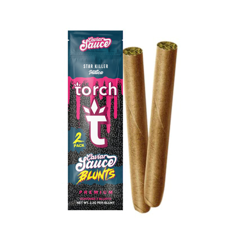 Blunts Caviar Sauce Starkiller Indica Torch THC-A Infused Pre Rolls 4.4g 2 Count