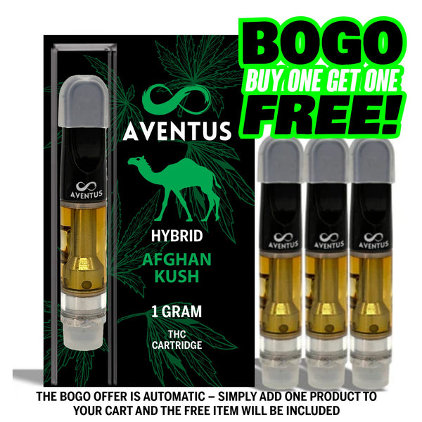 THC AFGHAN KUSH Full Spectrum 510 Thread Vape Cartridge 1000mg 1 gram