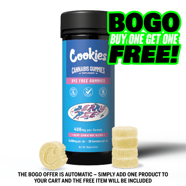 Cookies - Hemp Signature Blend Gummy 400mg - Clear - Berry Pie - 30ct Jar
