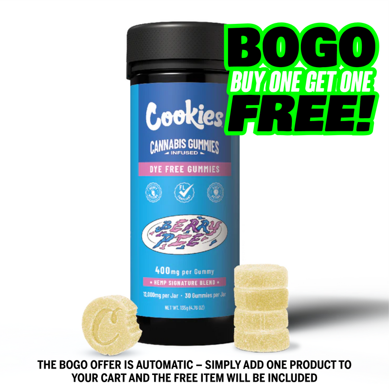 Cookies - Hemp Signature Blend Gummy 400mg - Clear - Berry Pie - 30ct Jar